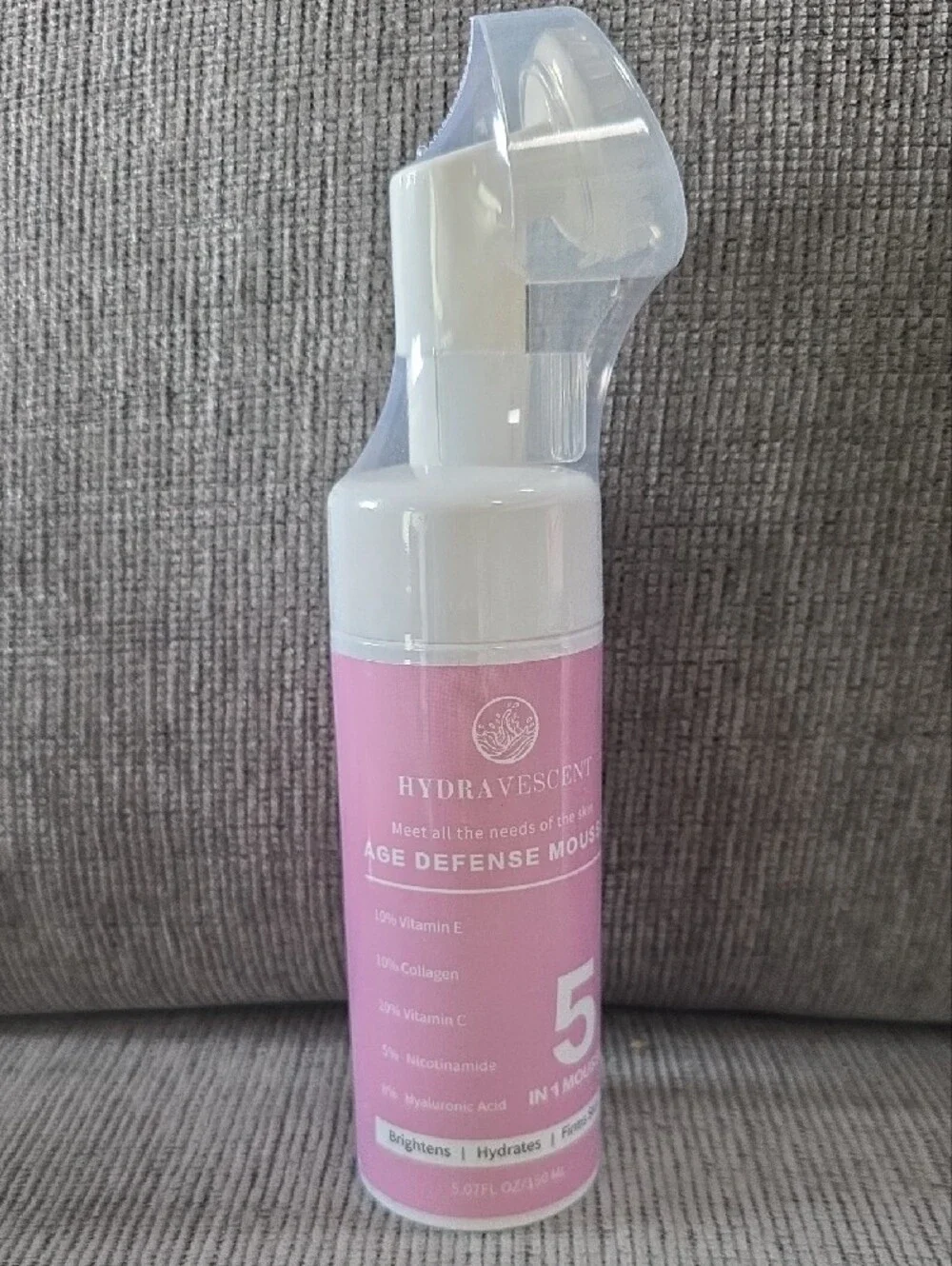 Hydravescent Age Defense 5-in-1 Skincare Collection- Toner, Mousse, Cream, Serum